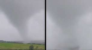 Vídeo: Tornado varre zona rural no Rio Grande do Sul