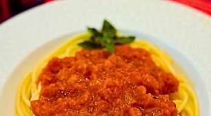 Molho de tomate caseiro de cantina italiana, na pressão