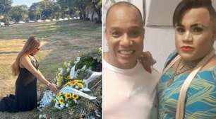 Ex-affair de Anderson Leonardo, MC May visita túmulo do cantor