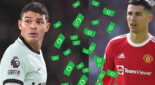 Thiago Silva fora do Chelsea: sabia que a fortuna do jogador, cotado para o Fluminense, é 562% menor do que a de Cristiano Ronaldo?