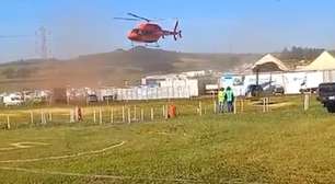 Estande desaba durante pouso de helicóptero e deixa dois feridos na Agrishow