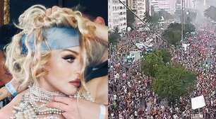Multidão: Veja imagens da Praia de Copacabana horas antes do show de Madonna