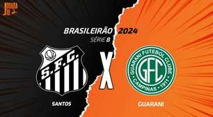 Santos x Guarani, AO VIVO, com a Voz do Esporte, às 19h30
