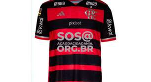 Camisa do Flamengo terá Pix para ajuda às vítimas do Sul contra o Corinthians