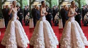 À la princesa, Bruna Marquezine surpreende com look e joias de R$ 5 milhões para o MET Gala 2024