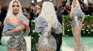 Cintura extremamente fina de Kim Kardashian em look do Met Gala choca: 'Os órgãos estão gritando'