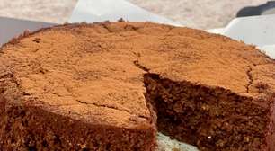 Torta de chocolate e ricota sem farinha, úmida: acaba rápido