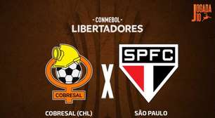 Cobresal x São Paulo, AO VIVO, com a Voz do Esporte, às 20h