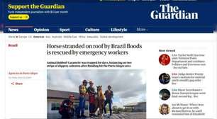 Resgate do cavalo "Caramelo" no RS repercute na imprensa internacional