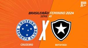 Cruzeiro e Botafogo pelo Brasileirão Feminino: onde assistir, escalações e arbitragem