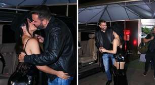 Após show em Cajamar, Maraisa beija o noivo antes de ir embora