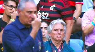 Sósia de Jorge Jesus vira piada durante transmissão de Flamengo e Corinthians: 'Uma sombra'