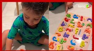 Gabi Brandt mostra filho de 3 anos falando alfabeto árabe: 'Ele tem um QI surreal'