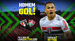 Aposte R$100 e fature R$286 com gol de Luciano a qualquer momento contra o Fluminense!