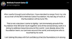 Melinda Gates deixa fundação com US$ 12,5 bi para seguir na filantropia