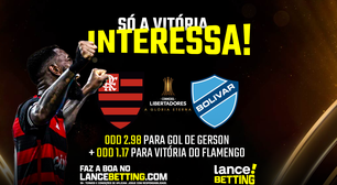 Vapo! Com R$100, você fatura R$298 se Gerson balançar as redes pelo Flamengo contra o Bolívar-BOL