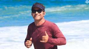 Nem Maurício Mattar, nem Luigi Baricelli: reconhece o galã da Globo da década de 90 flagrado em corrida na praia no Rio?