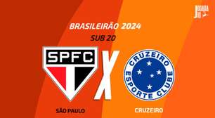 São Paulo e Cruzeiro pelo Brasileirão Sub-20: onde assistir, escalações e arbitragem