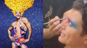 'Primeira montação': Reynaldo Gianecchini surge irreconhecível de drag queen ao lado de Diego Martins; veja os bastidores