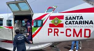 Bebê de 17 dias é internado após ser socorrido de avião no Rio Grande do Sul