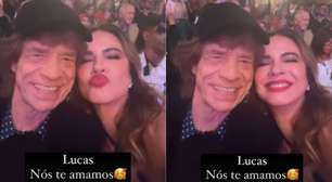 Luciana Gimenez e Mick Jagger celebram formatura de Lucas no exterior