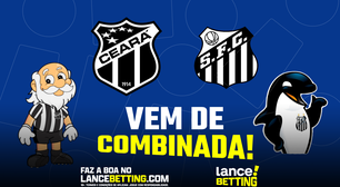 Combinada da Série B! Aposte R$100 e fature mais de R$450 com as vitórias de Santos e Ceará