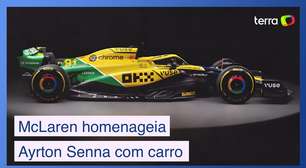 McLaren customiza carro para homenagear Ayrton Senna