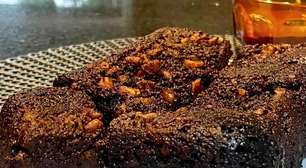 Brownie saudável sem farinha: pronto em 8 min no microondas