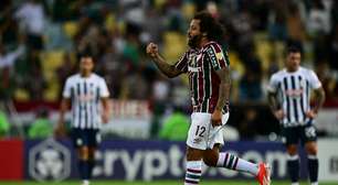 Torcedores do Fluminense exaltam Marcelo após golaço no Alianza Lima: 'Senhor Libertadores'