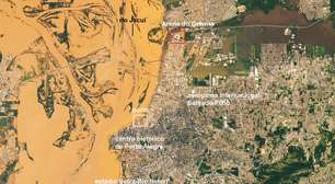 Enchente em Porto Alegre vista por satélites da NASA