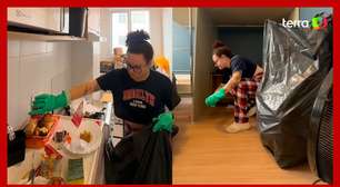 Dona de apartamento deixado com lixo e sujeira por hóspedes mostra limpeza: 'Falta de respeito'