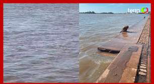 Nível do Guaíba recua e fica abaixo da cota de inundação pela primeira vez em um mês