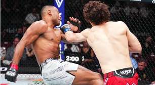 César Almeida é frustrado por quedas e perde invencibilidade no UFC 302