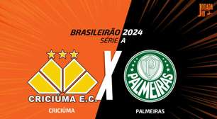 Criciúma x Palmeiras, AO VIVO, com a Voz do Esporte, às 14h30