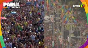 Parada do Orgulho LGBT+ reúne milhares de pessoas na Avenida Paulista, em SP