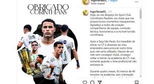 Campeão da Copinha deixa o Corinthians e detona a diretoria
