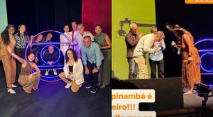 Mulher indígena invade palco, relembra demissão grávida, e cobra Luciano Huck e Globo