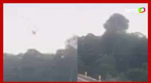 Vídeo mostra momento da queda de avião em Mato Grosso; duas pessoas morreram