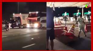 Ônibus com elenco do Santos é atacado por torcedores em rodovia