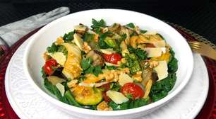 Salada de legumes assados: saudável, saborosa, com berinjela