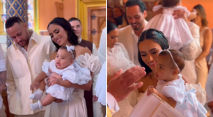 Filha de Neymar e Bruna Biancardi é batizada em SP; veja