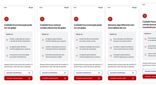 App do Itaú emite alerta ao fazer Pix para contas suspeitas