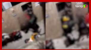 Vídeo mostra policial agredindo entregador com capacete em Fortaleza