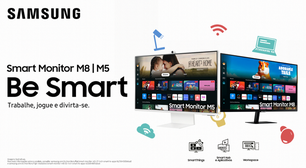 Samsung lança monitores M5 e M8 no Brasil com jogos em nuvem e mais apps