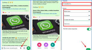 Como criar enquetes nos canais do WhatsApp