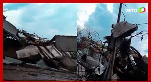 Vídeo mostra violência de microexplosão que destelhou mil casas em São Luiz Gonzaga (RS)