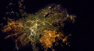 São Paulo vista do espaço: astronauta divulga imagem da cidade à noite