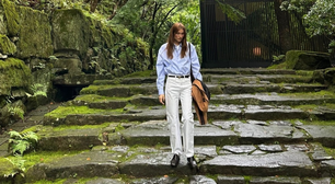 Sasha combina peças curingas em viagem ao Japão; veja dicas para se inspirar no visual