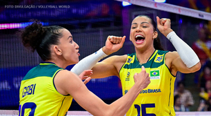 Brasil aplica 3 a 0 na Tailândia e avança para a semifinal da Liga das Nações de Vôlei