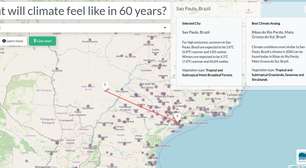 Mapa interativo mostra como será o clima da sua cidade em 60 anos